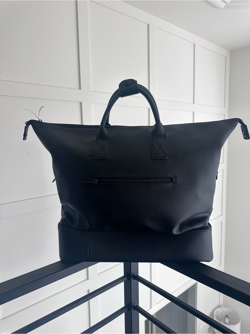 BÉIS Large Black Weekender Travel Bag